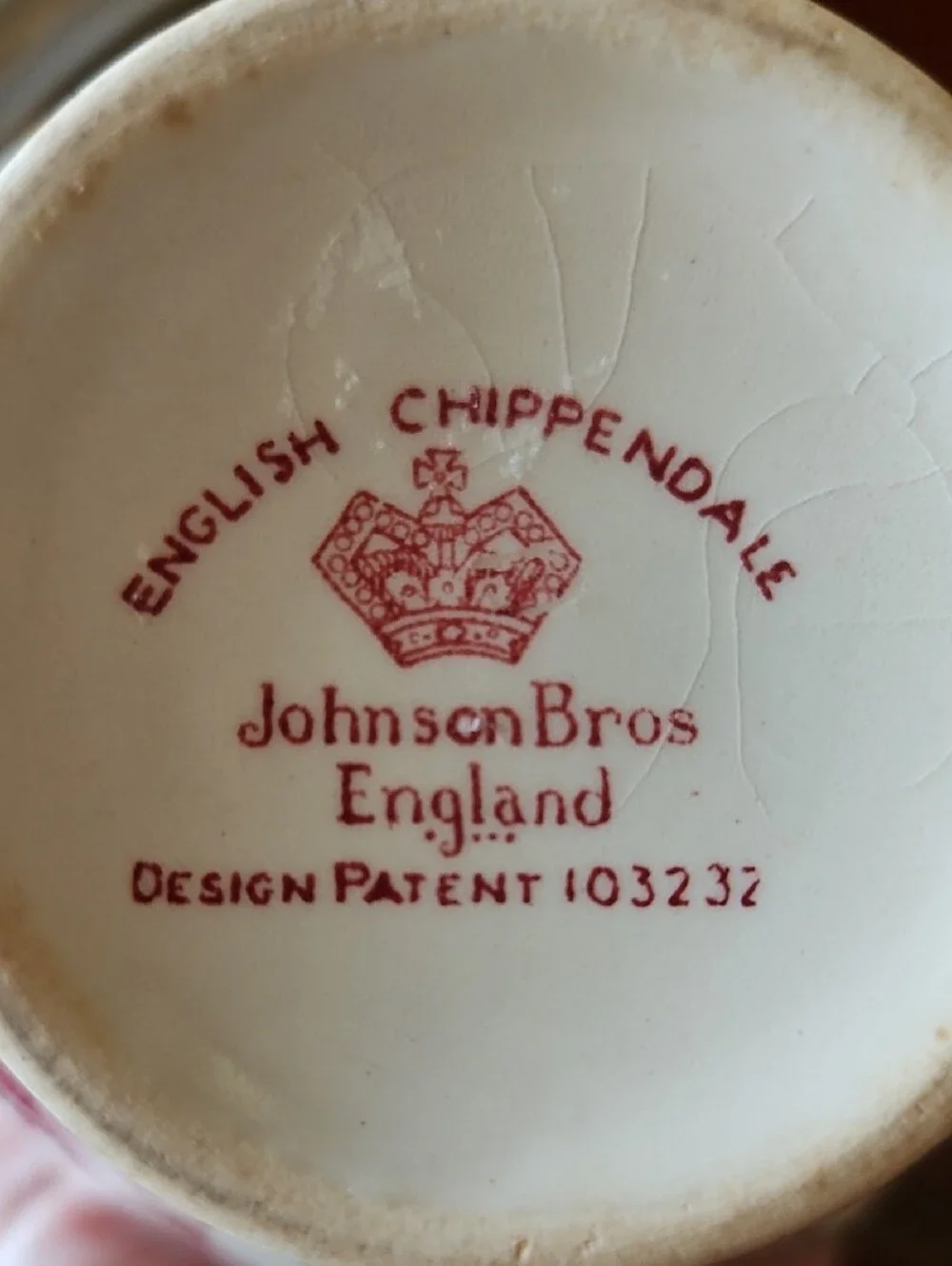 Johnson Brothers VTG English Chippendale Pink Red 4.5